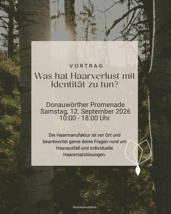 Ankündigung Vortrag: Was hat Haarverlust mit Identität zu tun?